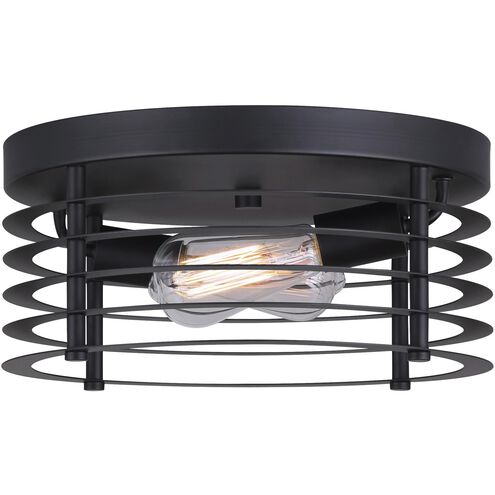 Alder 2 Light 13 inch Matte Black Flush Mount Ceiling Light