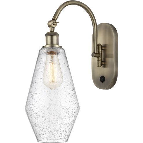 Ballston Cindyrella 1 Light 7 inch Antique Brass Sconce Wall Light in Incandescent, Seedy Glass