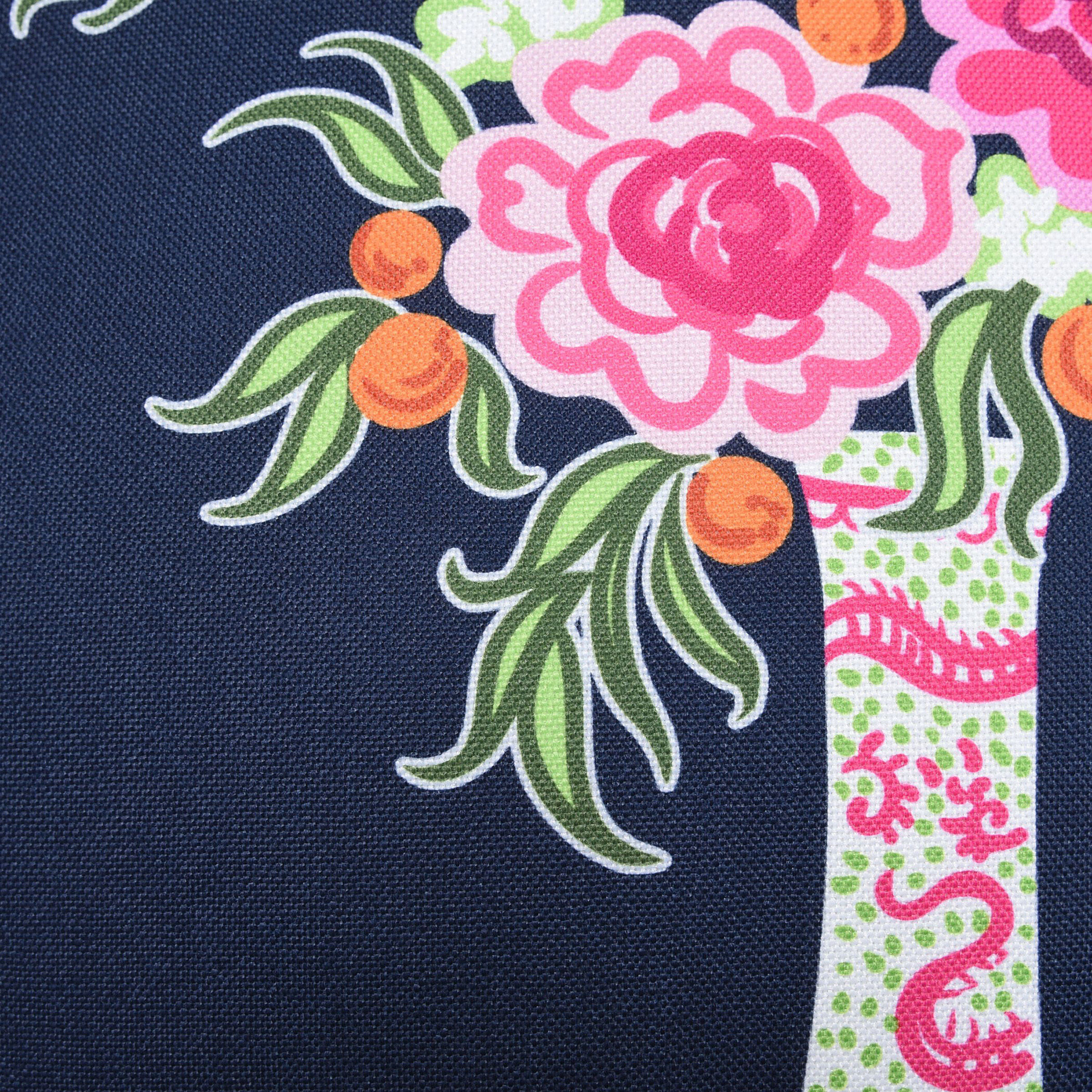 Dann Foley 24 inch Navy Throw Pillow