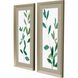 Florals Collection Extruded Poly Modern In Warm Silver Framed Art