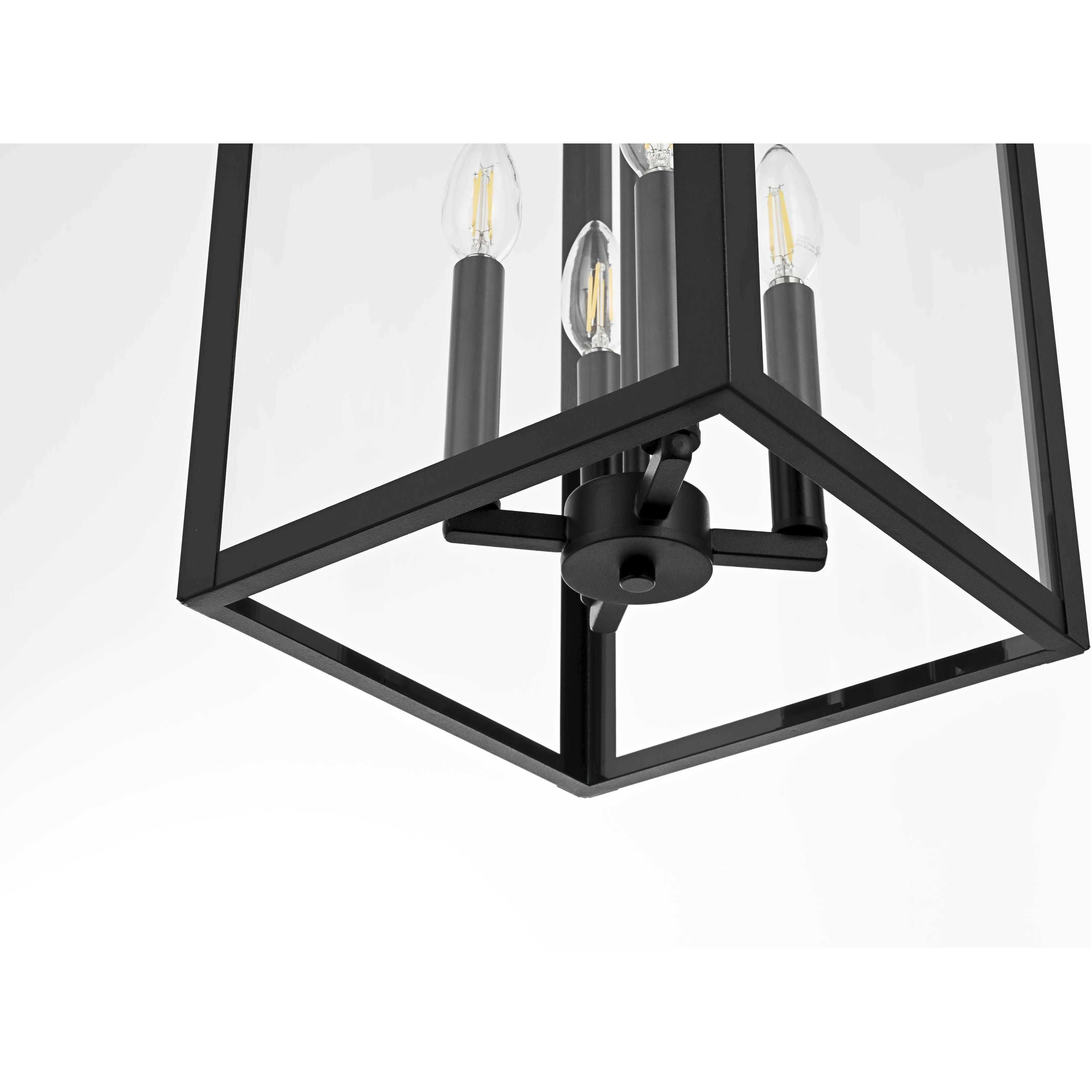 Carisle 4 Light 31 inch Black Outdoor Wall Sconce