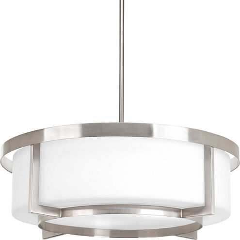 Dynamo 3 Light 21 inch Brushed Nickel Pendant Ceiling Light