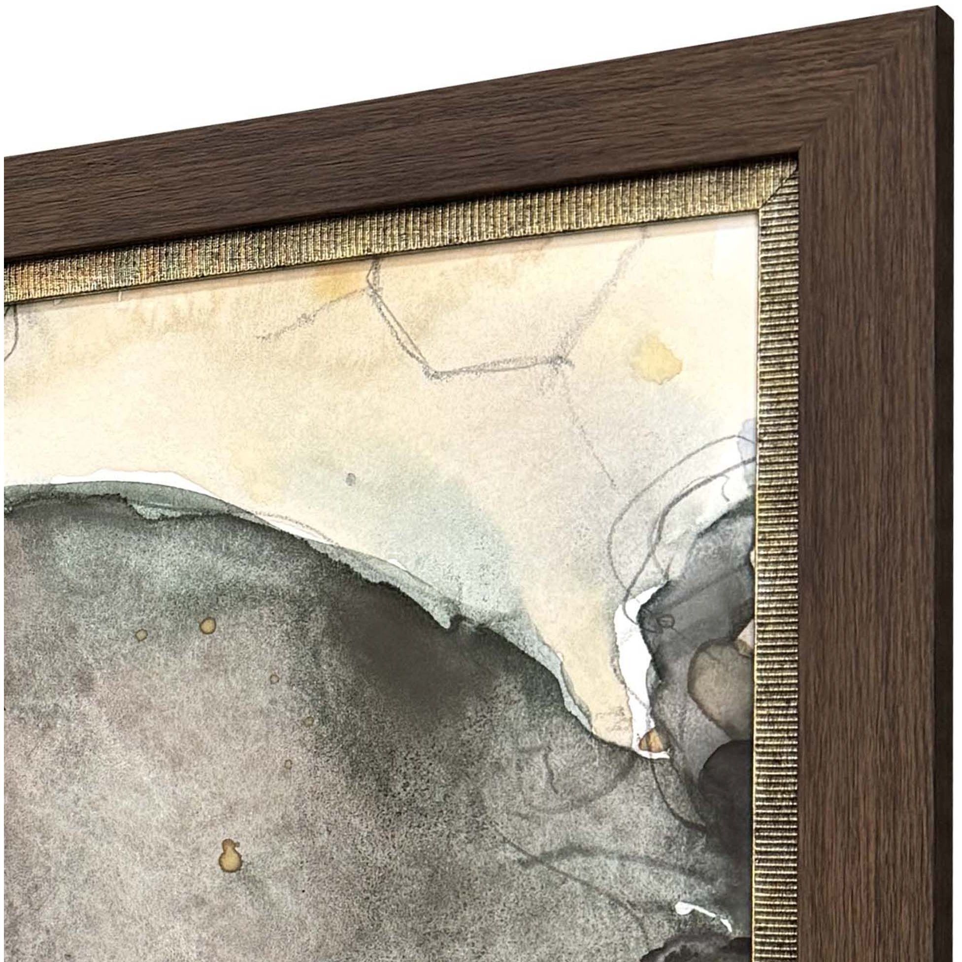 The Maryland Crab Blue and Beige and Green Framed Art