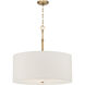 Molvene 3 Light 24 inch Legacy Brass Pendant Ceiling Light