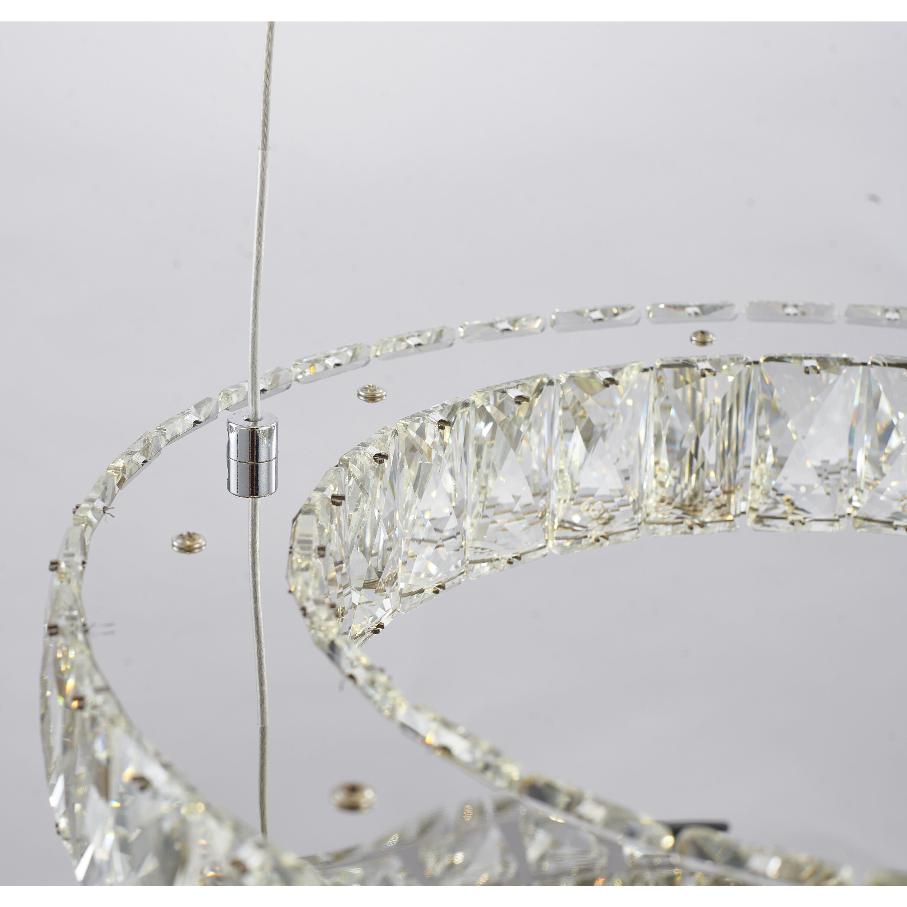 Canada LED 31.5 inch Chrome Chandelier Ceiling Light