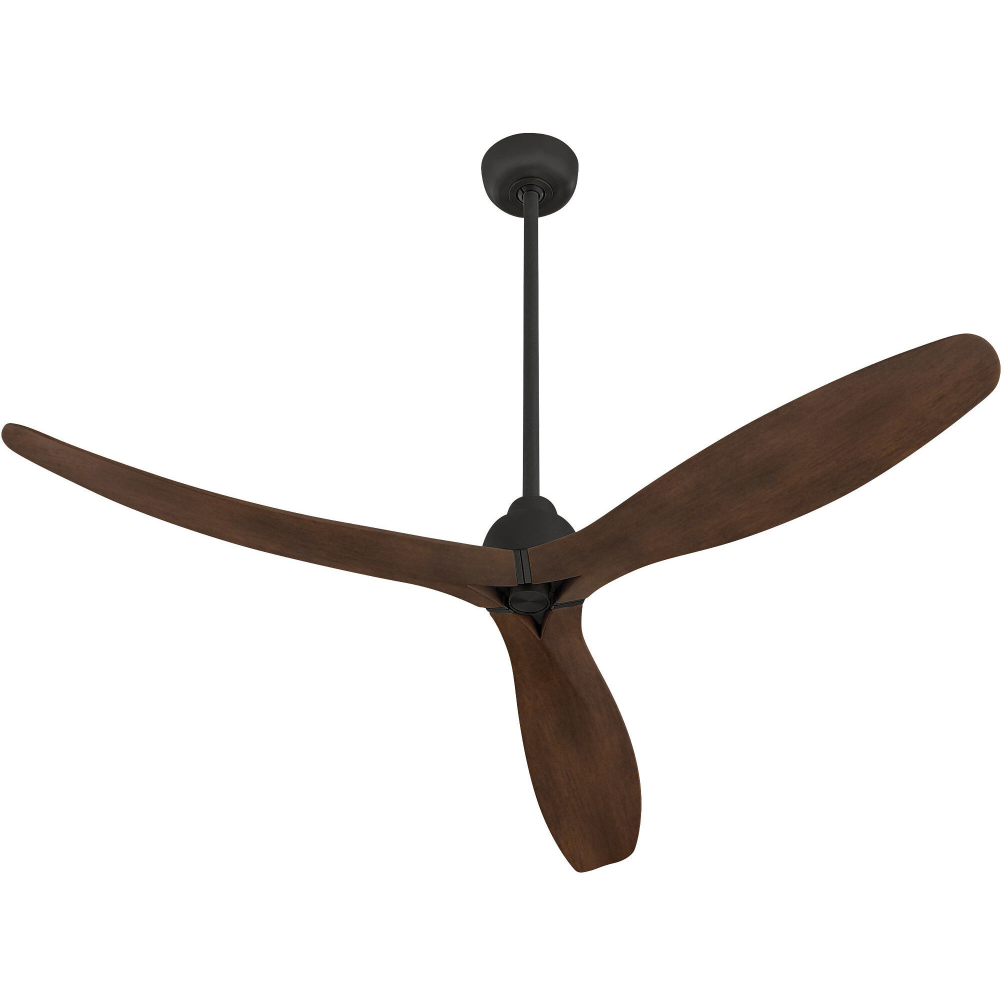 Bora Bora 62 inch Black with Walnut Blades Ceiling Fan