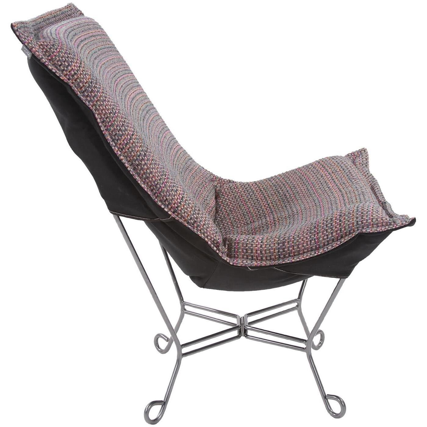 Scroll Puff Accent Chair