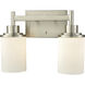 Belmar 2 Light 13 inch Brushed Nickel Vanity Light Wall Light