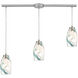 Kalalau 3 Light 36 inch Satin Nickel Multi Pendant Ceiling Light, Configurable