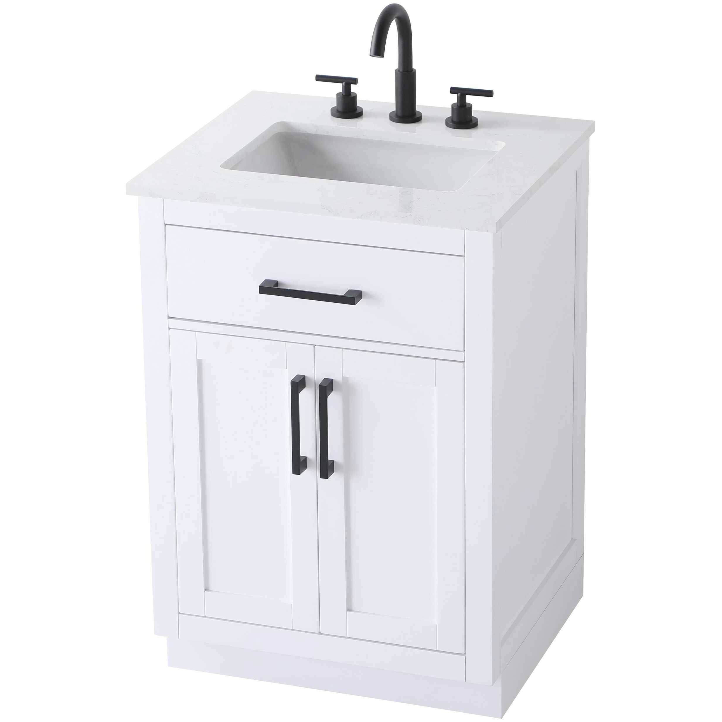 Alden 24 X 35 inch White Bathroom Vanity Cabinet