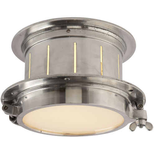 Thomas O'Brien Knockout 2 Light 12.75 inch Polished Aluminum Flush Mount Ceiling Light