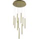 Canada LED 23.6 inch Gold Chandelier Ceiling Light