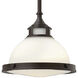 Amelia 1 Light 11.5 inch Buckeye Bronze Indoor Mini Pendant Ceiling Light