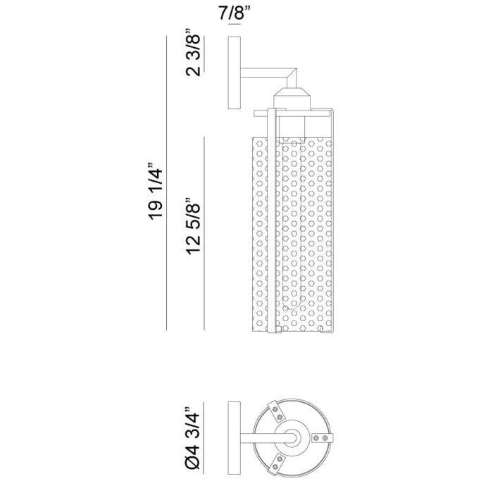 Bayou Wall Sconce Wall Light in Black