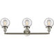 Franklin Restoration Beacon LED 30 inch Brushed Satin Nickel Bath Vanity Light Wall Light in Seedy Glass, Franklin Restoration