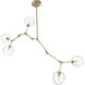 Fairfax Ave. 5 Light 34 inch Brushed Brass Chandelier Ceiling Light