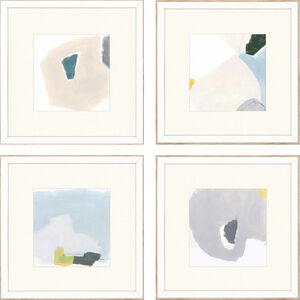 Abstract Multi and Blue and Green and Yellow Framed Art