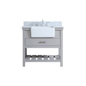 Clement 36 X 22 X 34 inch Grey Bathroom Vanity Cabinet