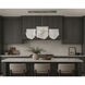 Rinkle LED 17.5 inch Polished Chrome Multi-Light Pendant Ceiling Light