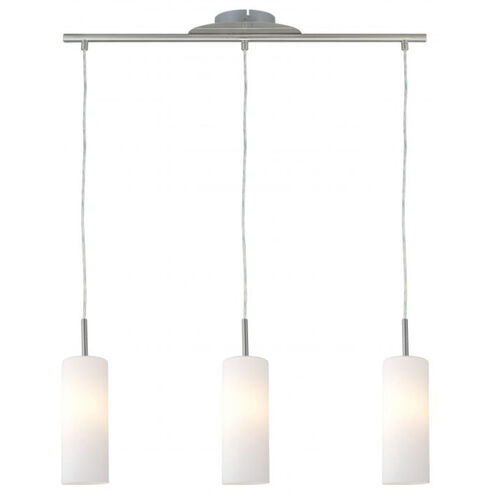 Troy 3 3 Light 28.35 inch Matte Nickel Linear Pendant Ceiling Light