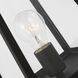 Founders 1 Light 17.25 inch Black Outdoor Post Lantern