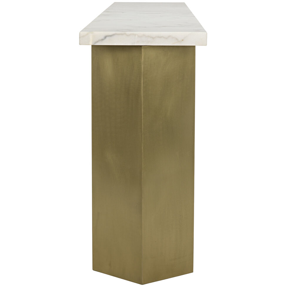 Shilo 64 X 15 inch Antique Brass Console