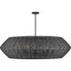 Lisa McDennon Luca 8 Light 60 inch Black Chandelier Ceiling Light, Drum