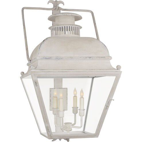 Chapman & Myers Holborn 4 Light 33.5 inch Old White Wall Lantern, Large