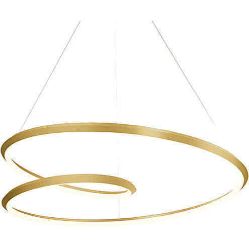 Ampersand LED 39.38 inch Brushed Gold Pendant Ceiling Light