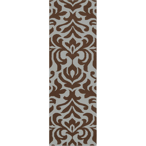 Market Place 96 X 30 inch Sage, Dark Brown Rug