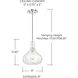 Elijah 1 Light 9 inch Polished Nickel Pendant Ceiling Light