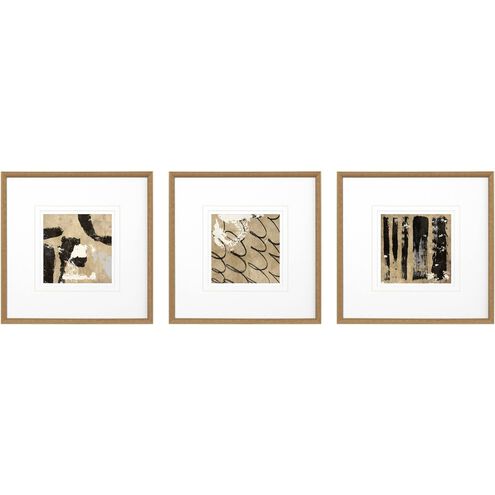 Geometrics Collection Brown Framed Art