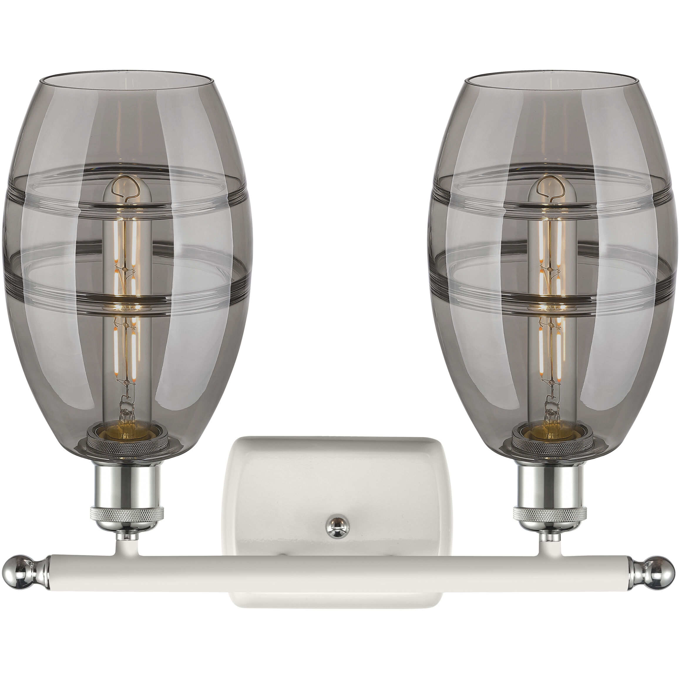 Ballston Vaz 2 Light 15.88 inch White Polished Chrome Bath Vanity Light Wall Light