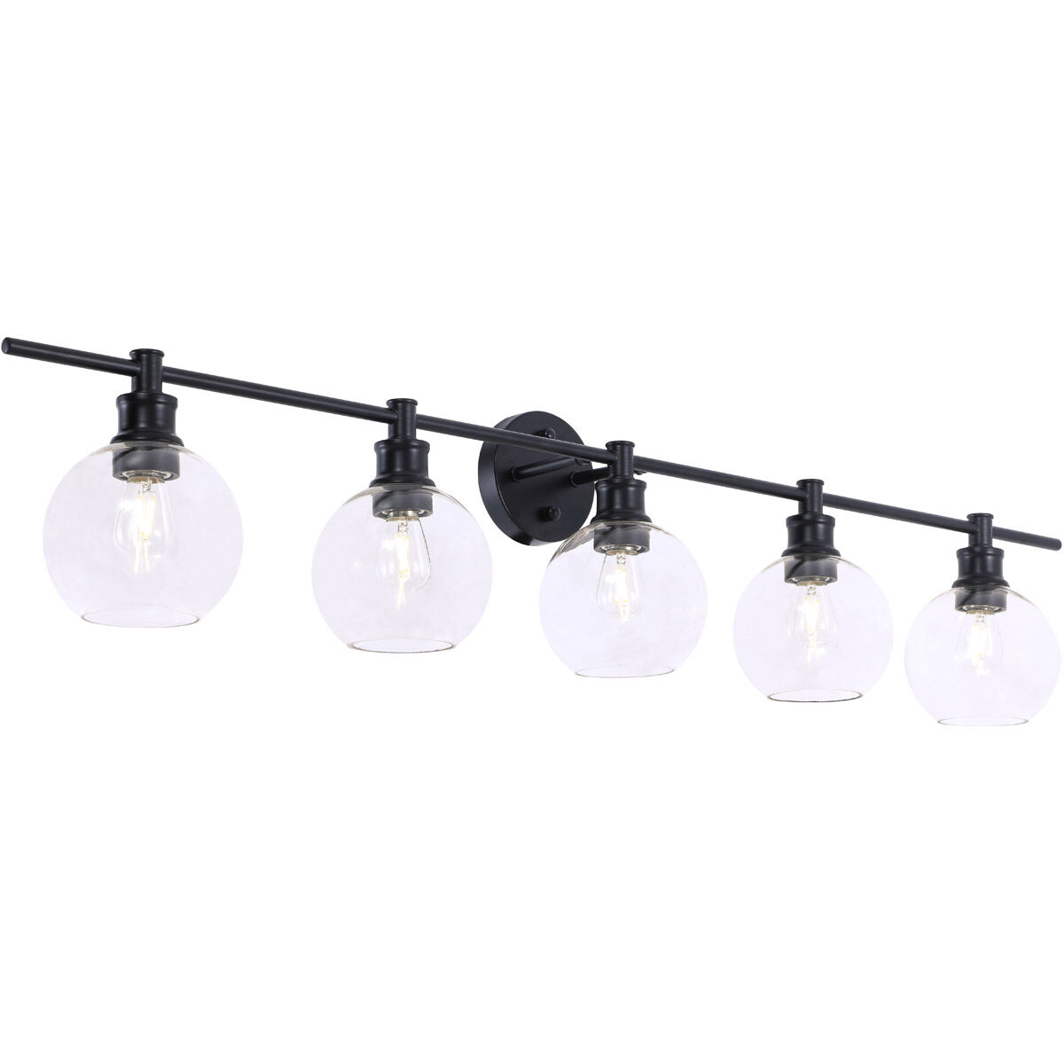 Syracuse 5 Light 47 inch Black Wall sconce Wall Light