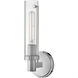 Vaughn 1 Light 5.25 inch Chrome Bath Sconce Wall Light