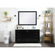 Irene 60 X 22 X 34 inch Black Vanity Sink Set