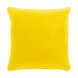 Quilted Cotton Velvet 18 X 18 inch Mustard Pillow Cover