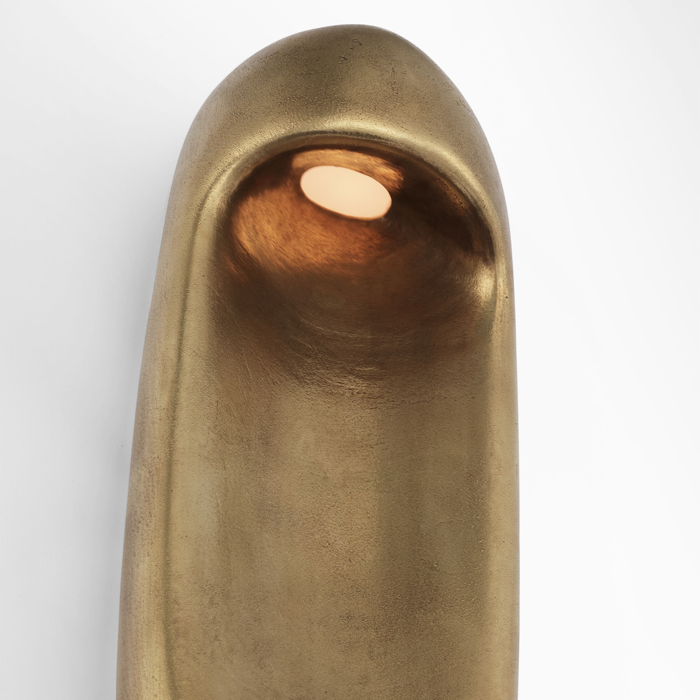 Kelly Wearstler Esculpa LED 6 inch Museum Brass Elongated Wall Light