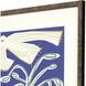 Block Flock Blue and Green and Yellow Framed Art