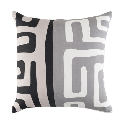 Ethiopia 18 X 18 inch Light Gray Pillow Kit, Square