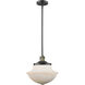 Franklin Restoration Oxford 1 Light 12 inch Black Antique Brass Mini Pendant Ceiling Light in Incandescent, Matte White, Franklin Restoration