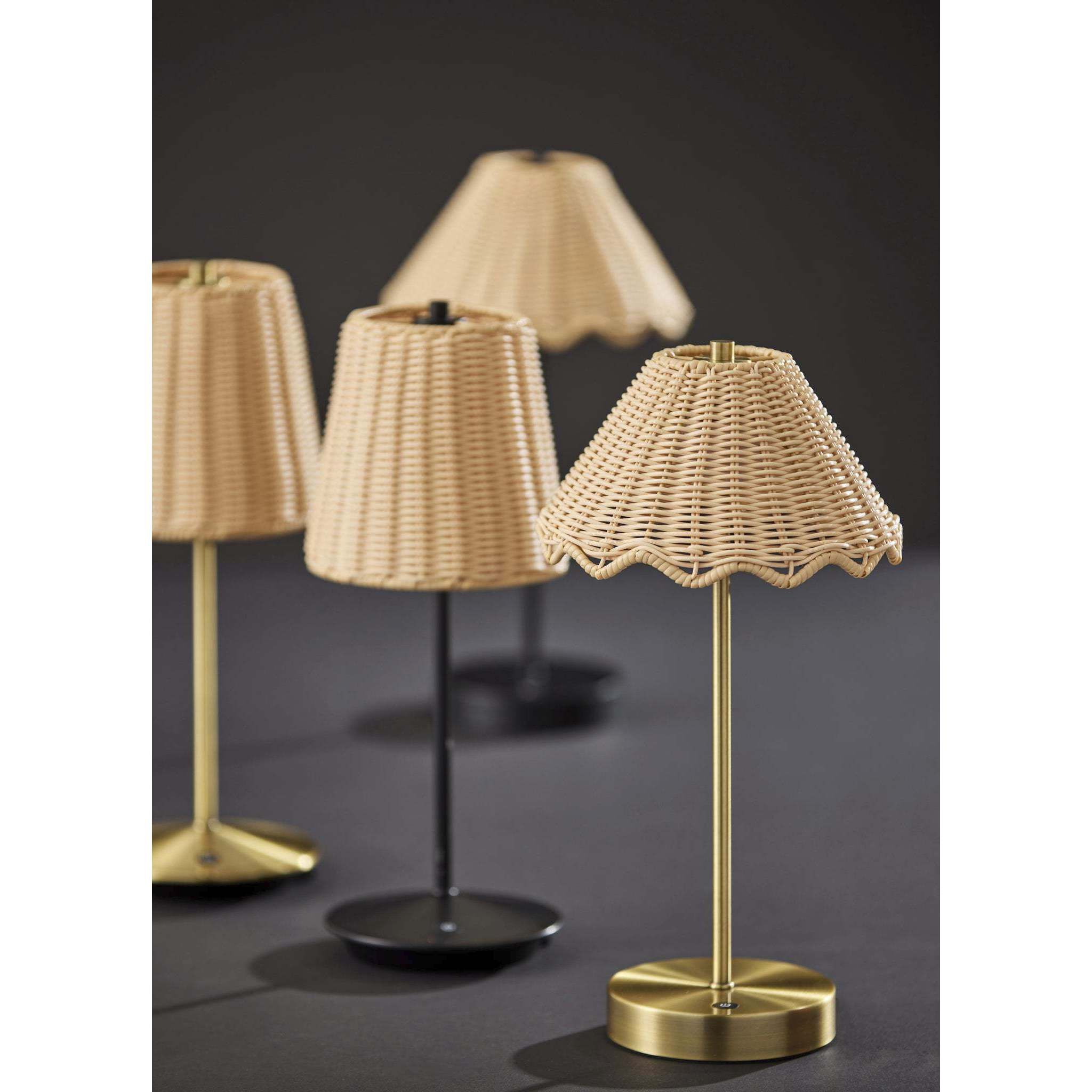 Adesso 4082 21 Stevie 15 inch 1.5 watt Antique Brass LED Cordless Table Lamp Portable Light