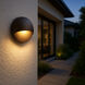Nuvi 12v 1.40 watt Black Landscape Deck Sconce, Round