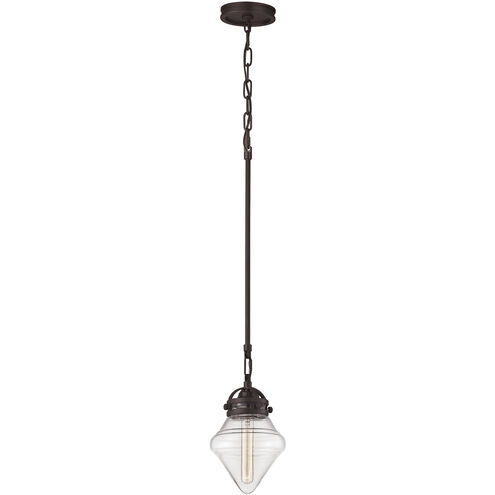 Gramercy 1 Light 7 inch Oil Rubbed Bronze with Clear Mini Pendant Ceiling Light