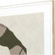 Dive / Plunge Green and Beige and Brown and Neutral Framed Art