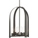 Hubbardton Forge Triomphe 8 Light 26 inch Dark Smoke Pendant Ceiling Light 131071-1002 - Open Box