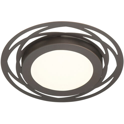 Edge Lit LED 12 inch Satin Bronze Flushmount Ceiling Light