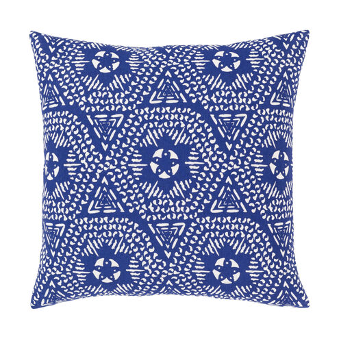 Global Blues 18 X 18 inch Dark Blue/White Pillow Kit, Square