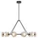 Dahlia LED 46.5 inch Urban Bronze/Alabaster Chandelier Ceiling Light