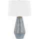 Alloway 31 inch 15 watt Aged Brass and Ceramic Swept Coast Table Lamp Portable Light